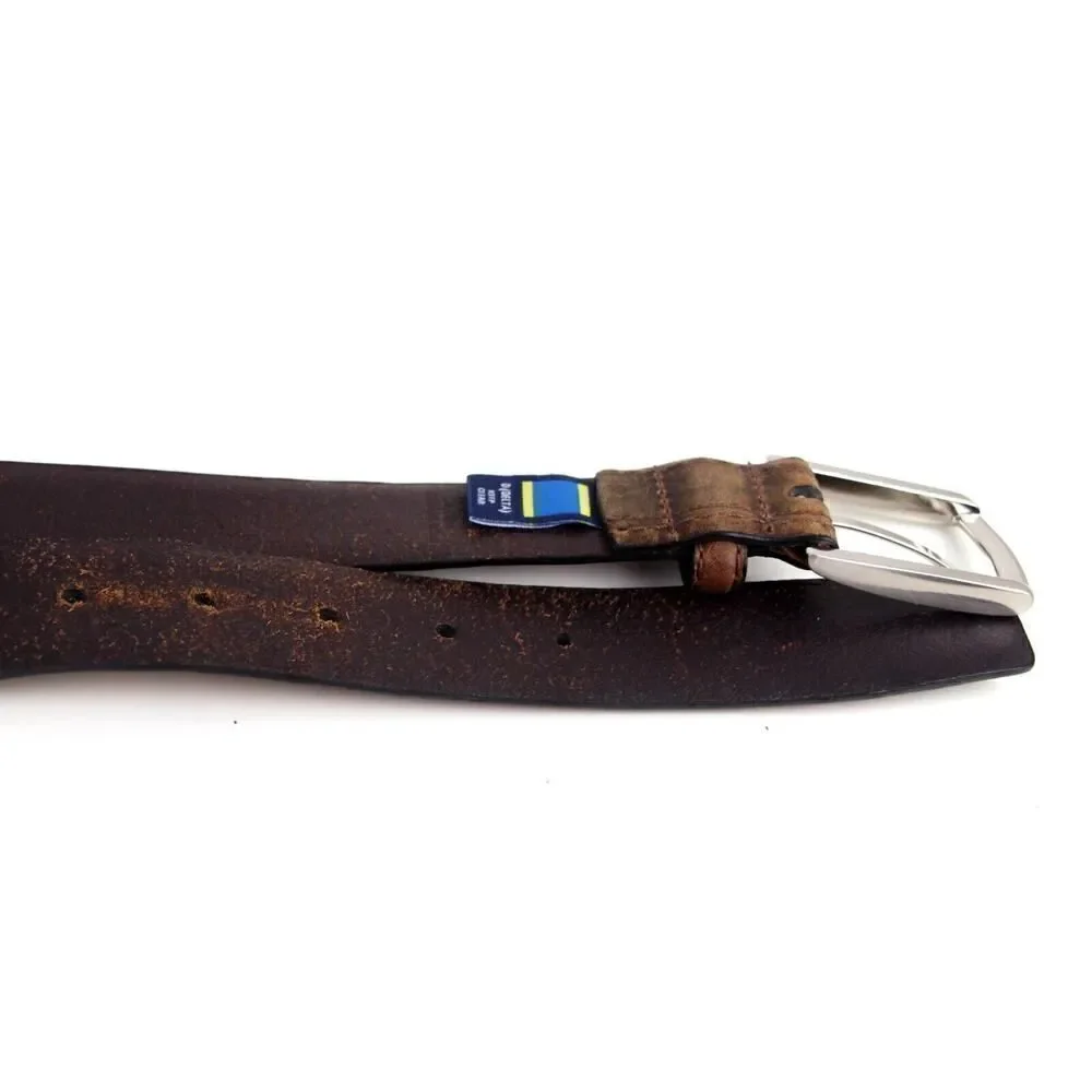 Nautica BROWN GENUINE LEATHER 1 1/4